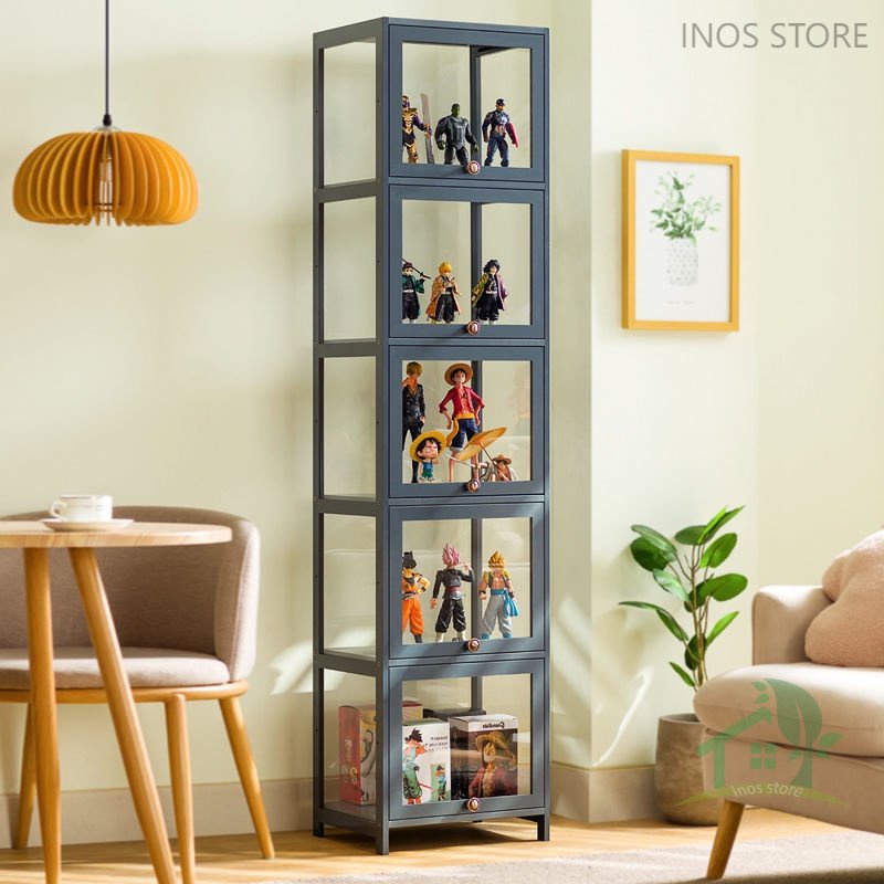 🔥Narrow gap transparent display cabinet Acrylic transparent shelf ...