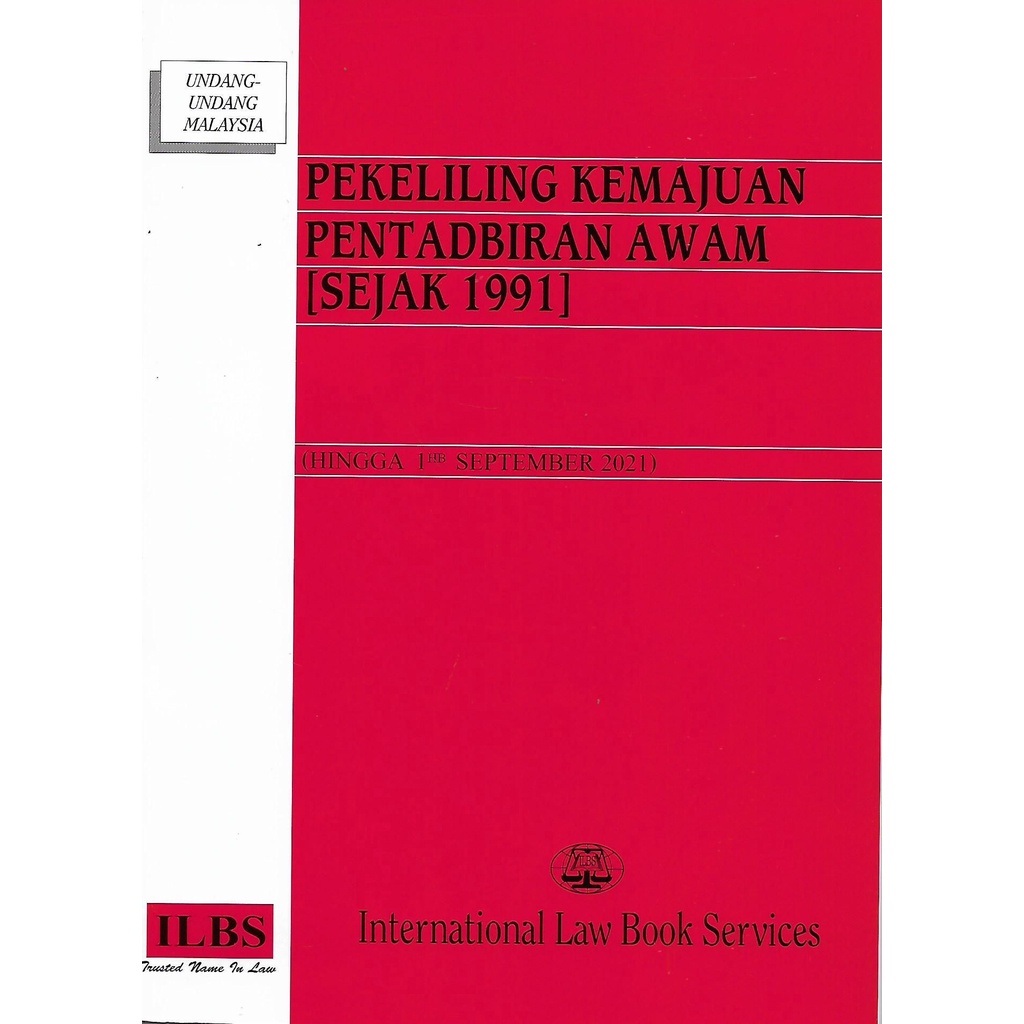 Pekeliling Kemajuan Pentadbiran Awam [Sejak 1991] (Hingga 1hb September ...