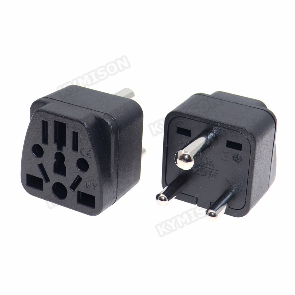 South Africa Plug Type D Adapter India 3 pins Conversion Power Plug