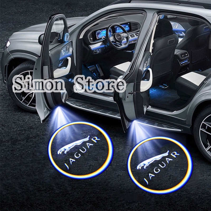 2X LED Ghost Laser Projector Door Courtesy Lights For Jaguar S-Type 1999-2008 – HD 6000K