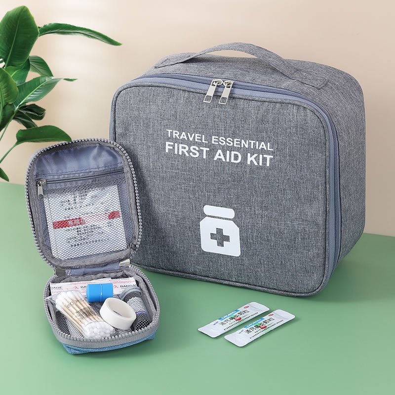 Portable First Aid Kit Emergency Medical Box Outdoor Travel Camping ...