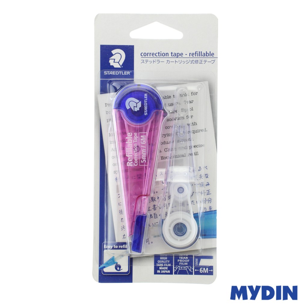 Staedtler Correction Tape Refillable Pink (5mmx6m) Shopee Malaysia