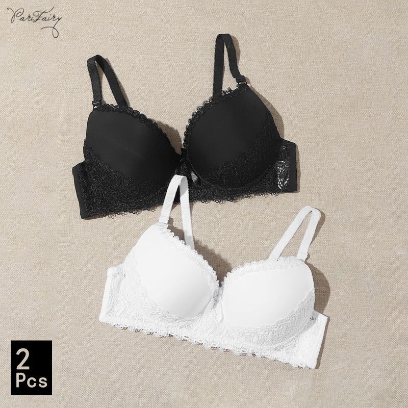 PARIFAIRY 2Pcs/Lot non padded bra plus size full cup wired baju