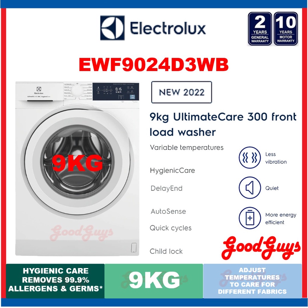 Electrolux EWF9024D3WB 9kg Frond Load Washer / Inverter Motor /1200RPM / EWF1023BDWA 10kg Front