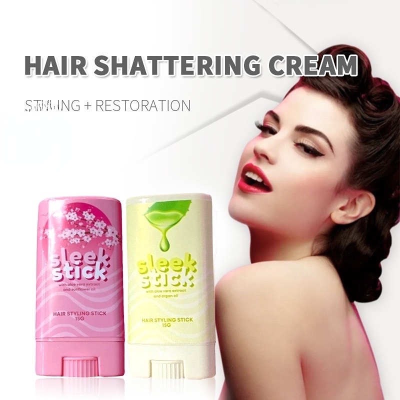 Sleek Stick Hair Styling Wax Aloe Vera Extract Argan Oil & Sunflower