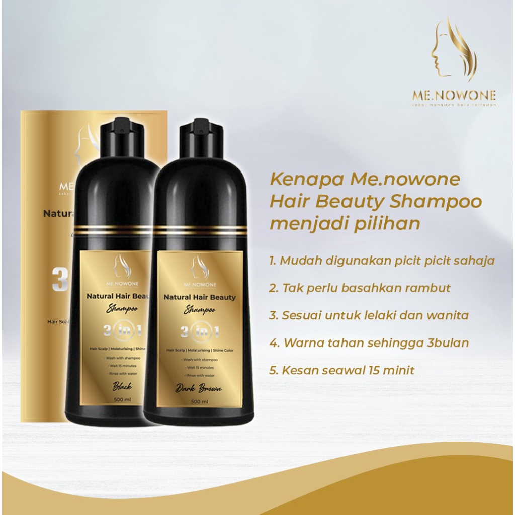 Shampoo Inai Henna Mesra Wuduk Lulus KKM & Labtest Tutup Rambut Uban ...