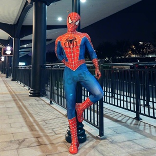 Game SPIDERMAN PS4 Spiderman Costume Superhero Cosplay Adult Halloween  Costume