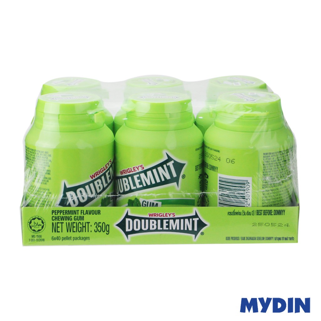 Wrigley S Doublemint Original Chewing Gum Palette 58g X 6 Bottles Shopee Malaysia