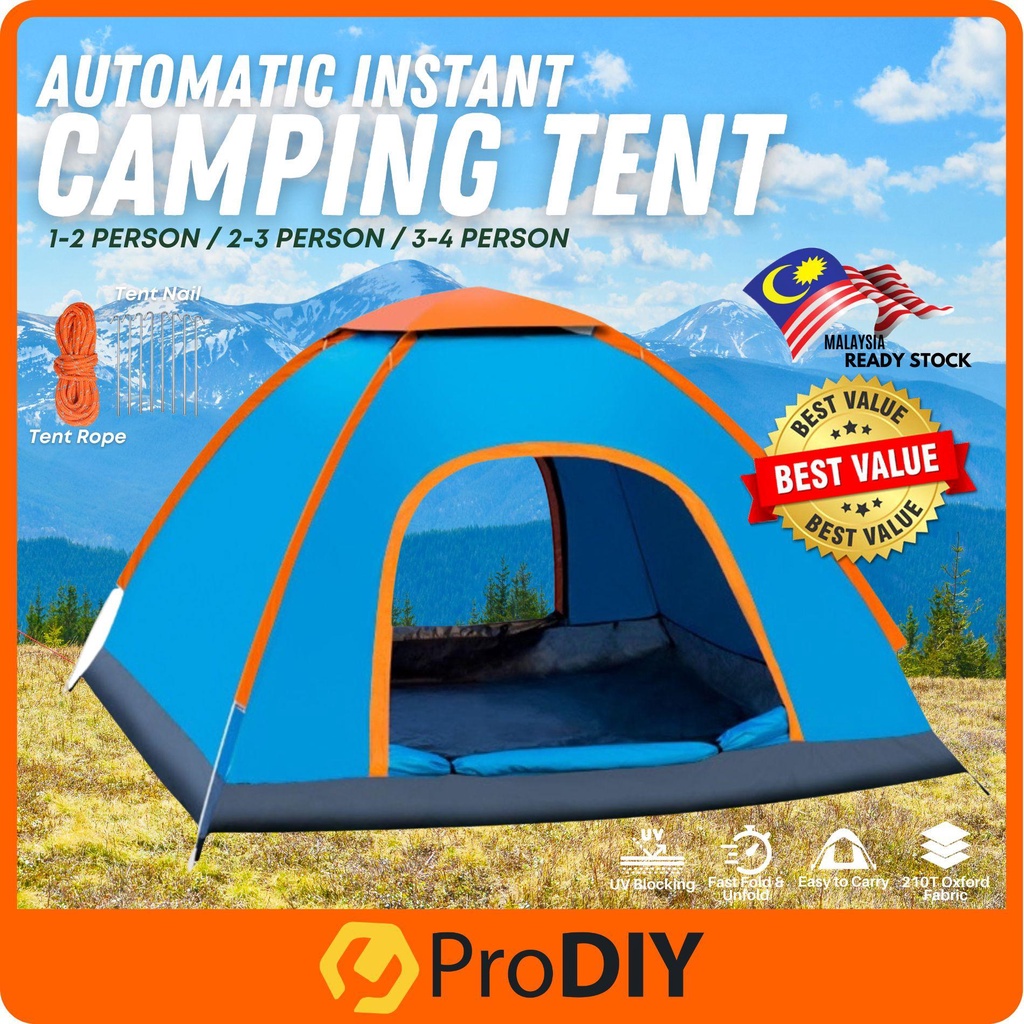 PRODIY 14 Person Foldable Instant Automatic Open Outdoor Camping Tent