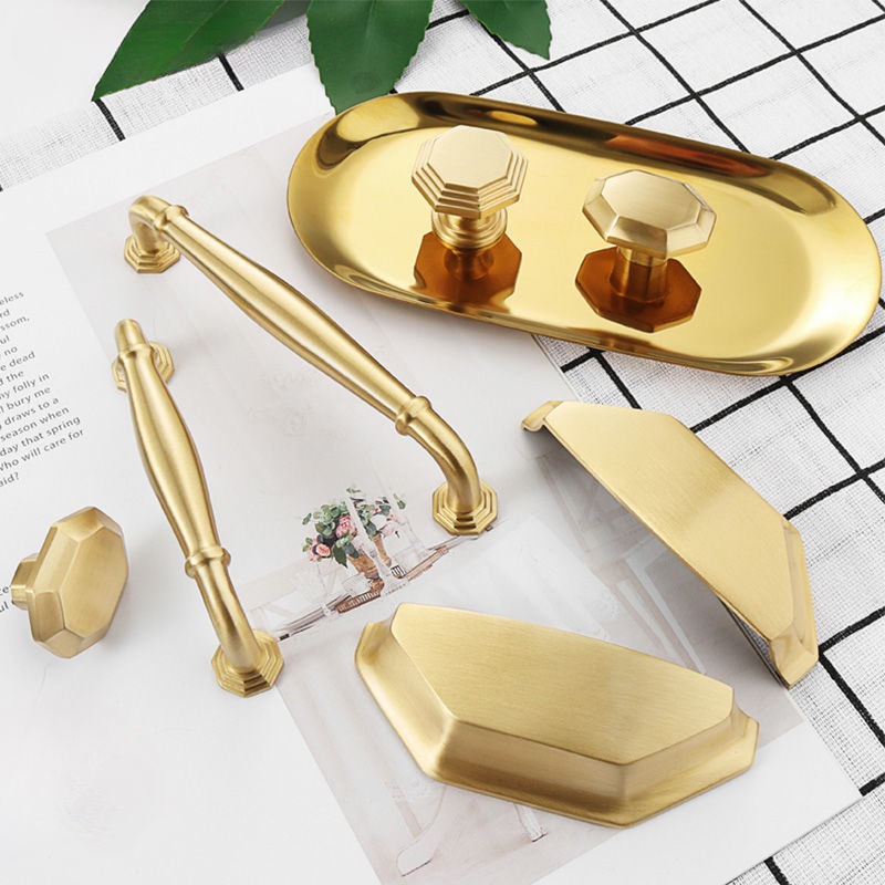 Handle Drawer Wardrobe Handle Solid Brass Door Handles