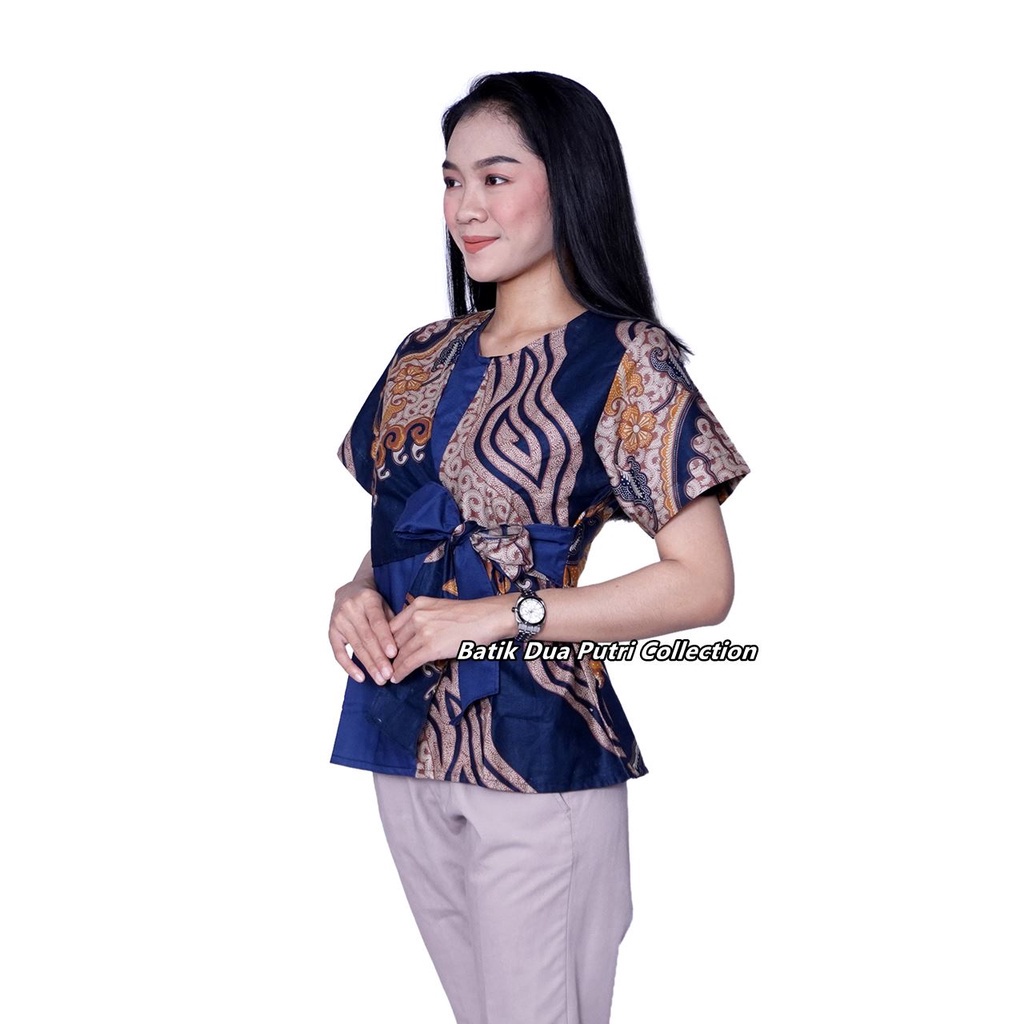 KATUN Women's Batik Blouse Short Sleeve Cotton Material By Batik Dua ...