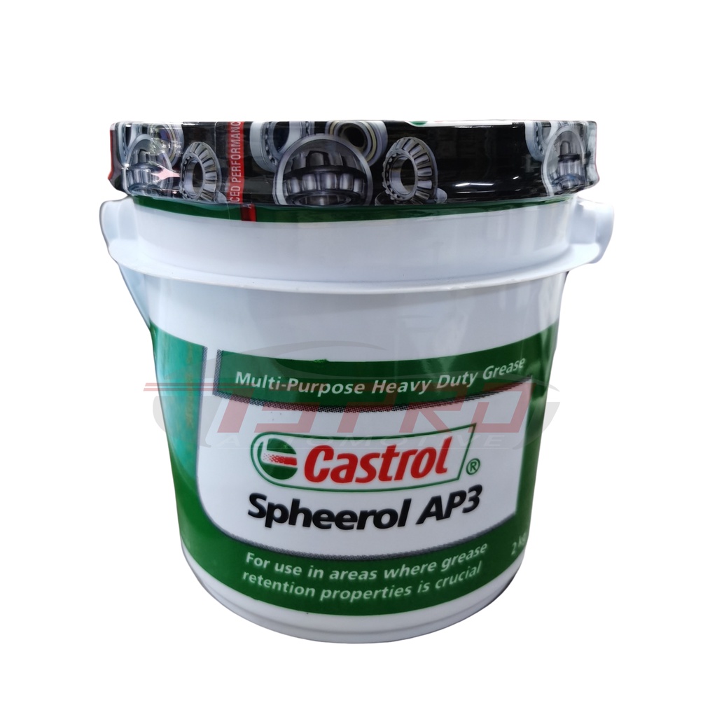 Bearing Grease Castrol Spheerol AP3 (2kg) - For All Bearing | Shopee ...