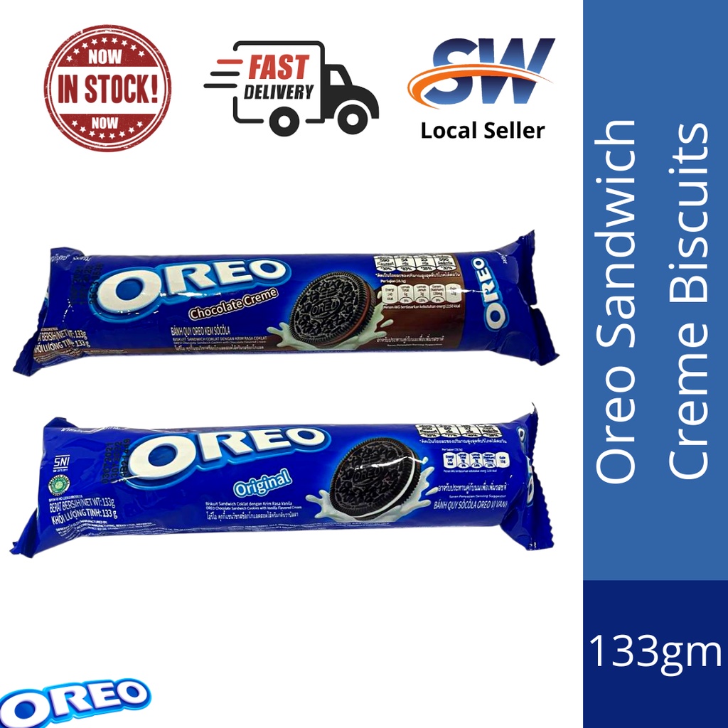 Oreo Sandwich Creme Biscuits 133g (Chocolate Creme/Vanilla) EXPIRED