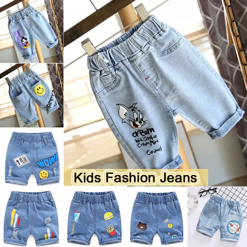 Summer New Kids Girl Short Jeans Pants Korean Fashion Baby Girl