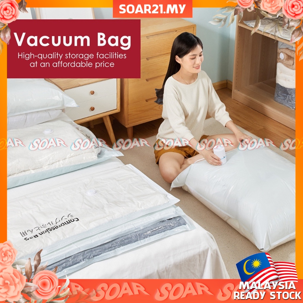 SOAR21 Vacuum Bag Storage Clothes Electirc Pump Quilt Pillow Space