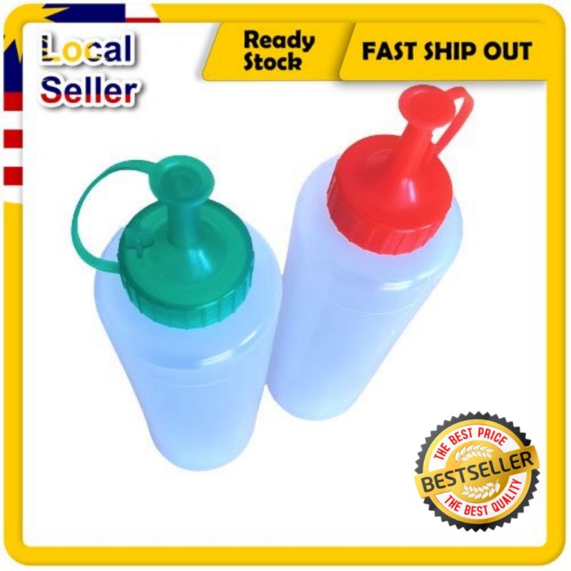 Sauce Container Plastic Cruet Condiment Dispenser Sauce, botol sos