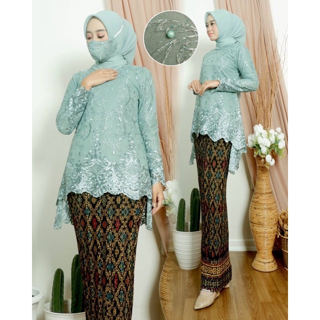 [Raya 2024] Kabaya Tulle Blouse Rinjani Kebaya Graduation Kebaya Modern ...