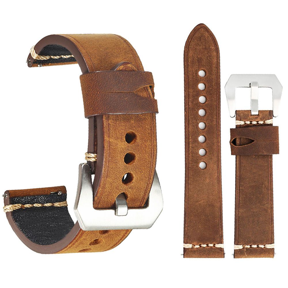 Retro Genuine Leather Watch Strap Top Layer Cowhide Watch Band Cow