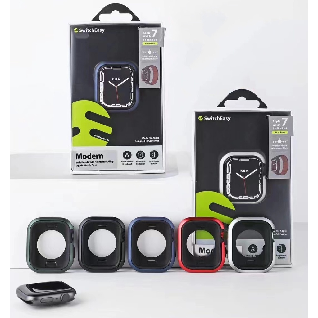SwitchEasy Modern Odyssey Aluminum Alloy Case Metal + TPU Apple Watch