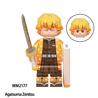 New Wm6159 Chainsaw Man Wm Anime Denji Pochita Power Electric Times Beam  Tolka Angel Building Blocks Mini-figures Kids Toys