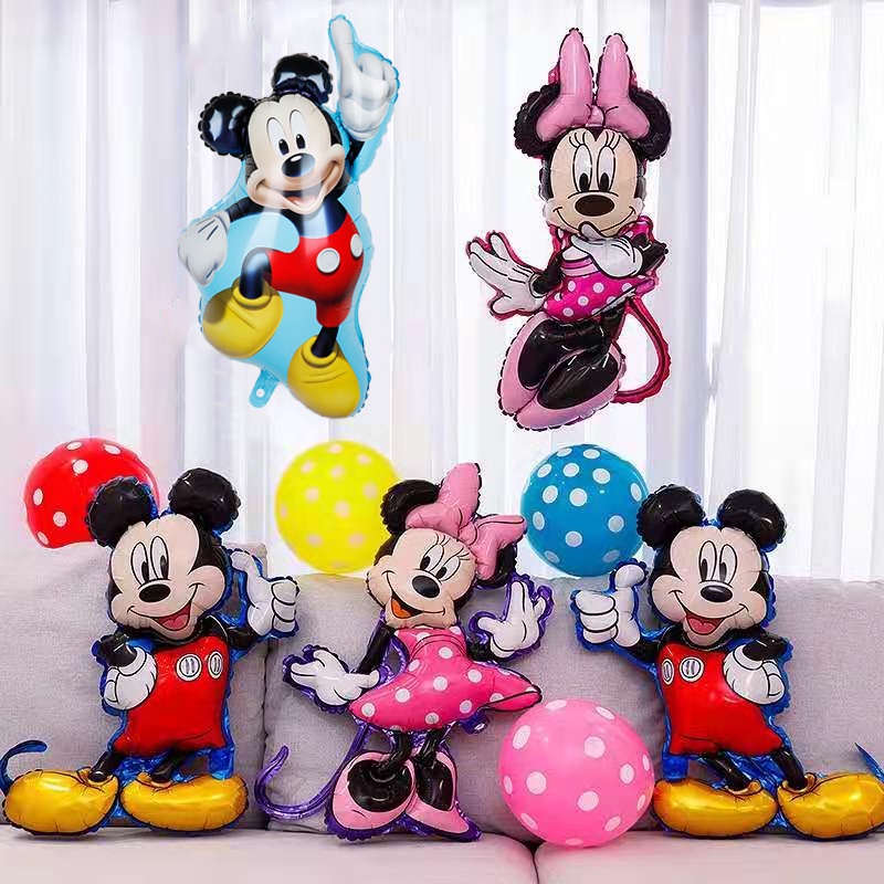 Large Mickey Minnie Mouse Balloons Mickey Mouse Cartoon Foil Balloon ...