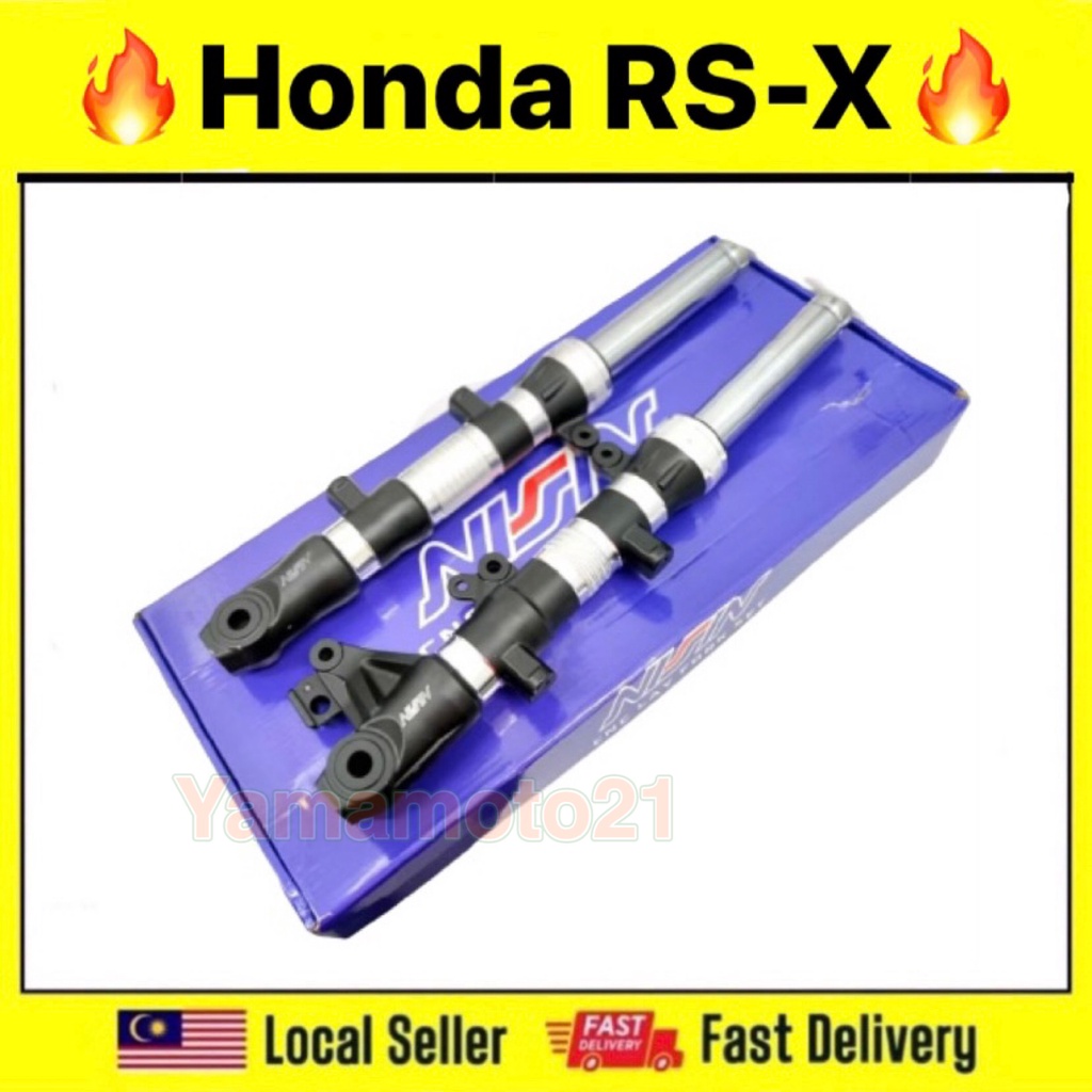 Front Fork Cnc Lay Honda Rs X Rsx150 Rsx 150 Rs150 V3 Fork Lay Cnc Batang Fork Depan Nissin 7170