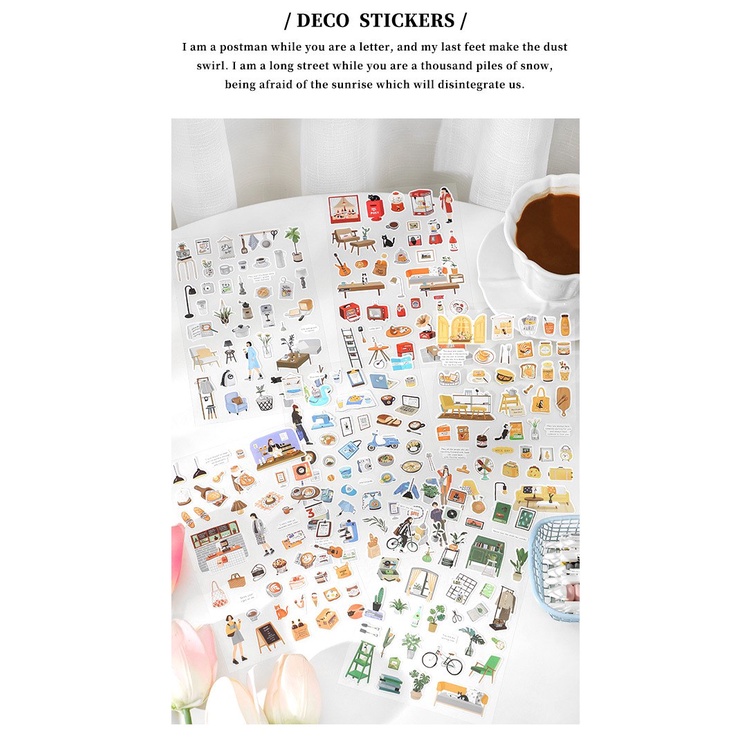 Warm Home Household Display Stuff Kawaii Journaling Stickers Diary ...