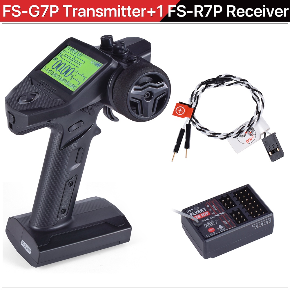 Flysky G7P RC Transmitter and Receiver R7P FS-R7P 7CH 2.4Ghz Remote ...