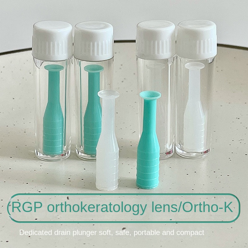 RGP Sucker Rigid Contact Lens OK Lens Integrated Soft Rubber Solid Wear ...