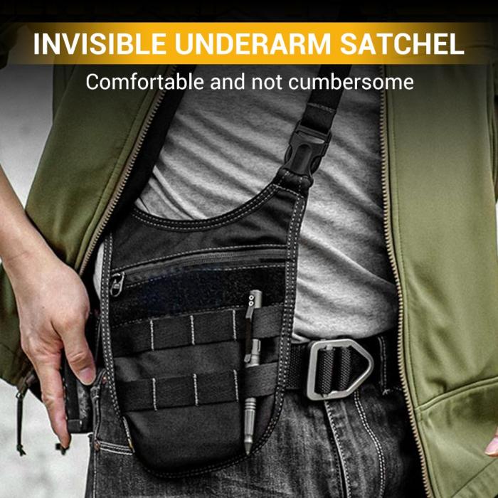 Underarm Tactical Shoulder Bag Wallet Agent Men Hidden Molle Waist Bag
