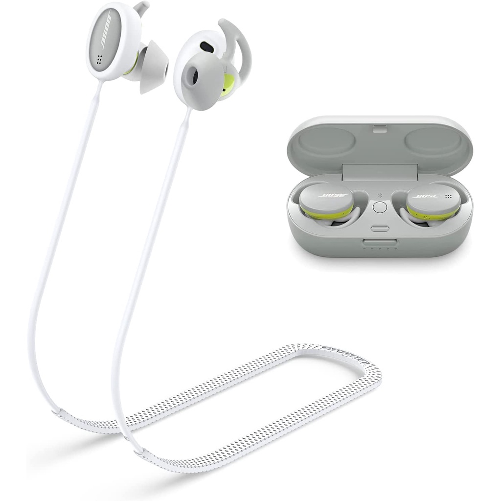 Anti Lost Strap for Bose Sport Earbuds Sports Soft Silicone Lanyard Accessories Compatible with Bose Sport Earbuds Neck Rope Cord