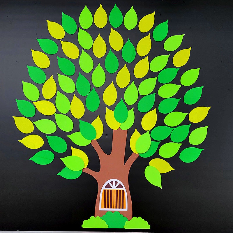 [Wish Wall Stickers] Wall Decoration Tree Encourage Wisdom Wish Tree