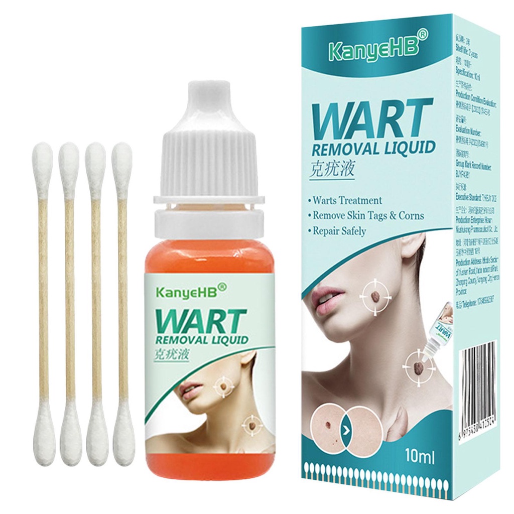 Chibel Wart Removal Liquid Common Genital Skin Tags Remover Flat Warts Removal Fluid Remove