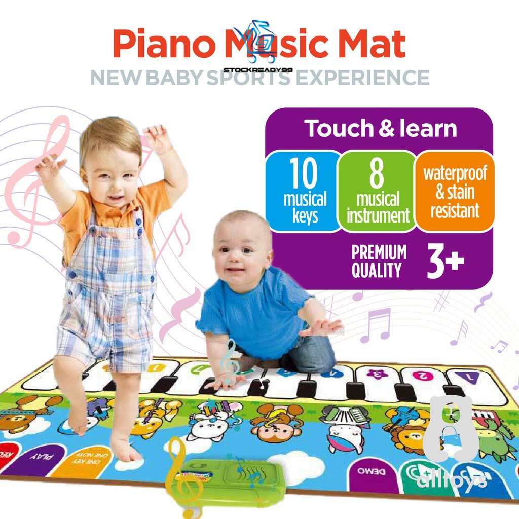 SR99. Piano Music Mat for Kids Floor Piano Mat Musical Keyboard Playmat