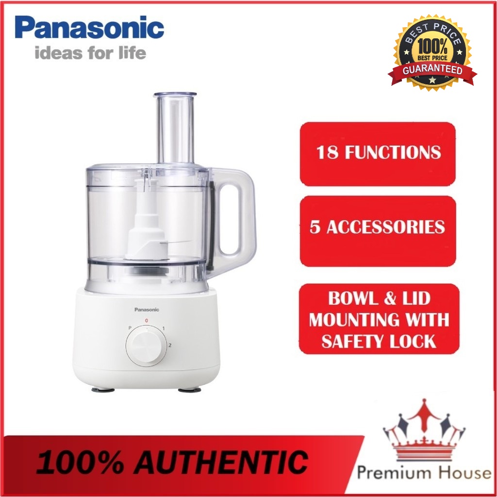 Panasonic Food Processor With 5 Accessories For 18 Functions Mk