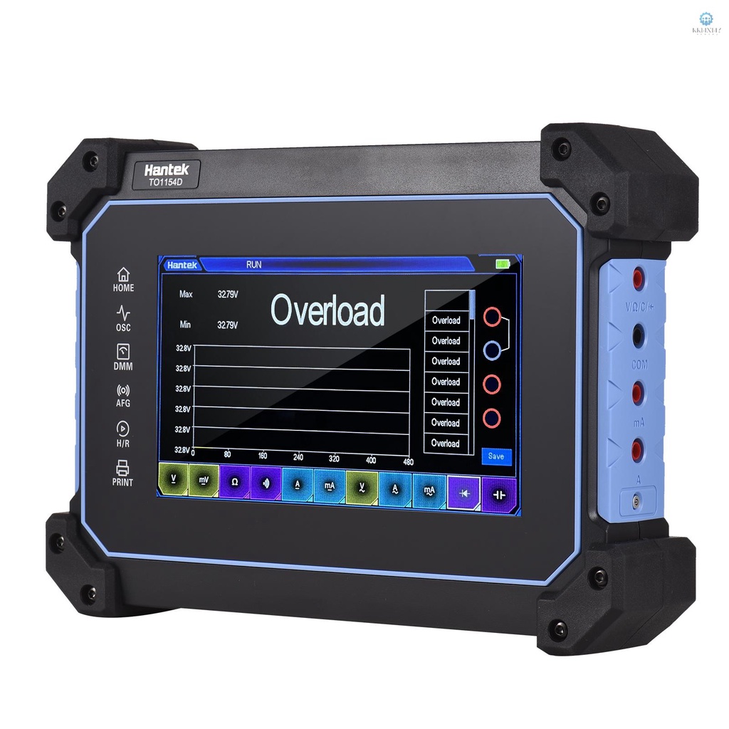 Hantek TO1154D Rechargeable Portable Oscilloscope Multimeter 4Channel