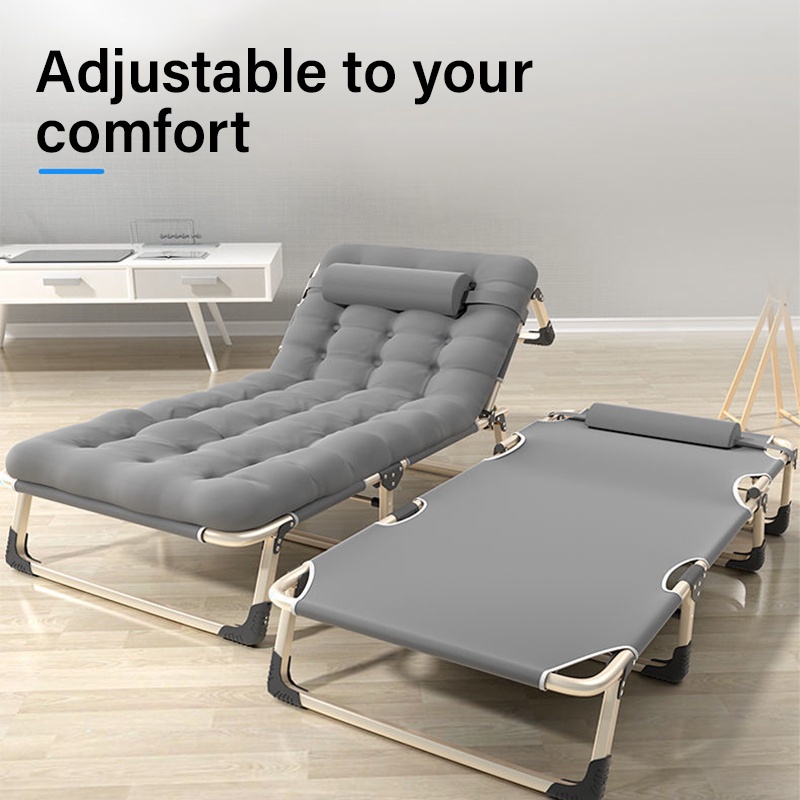 Folding Bed Portable Bed Premium Foldable Lazy Chair Sleeping