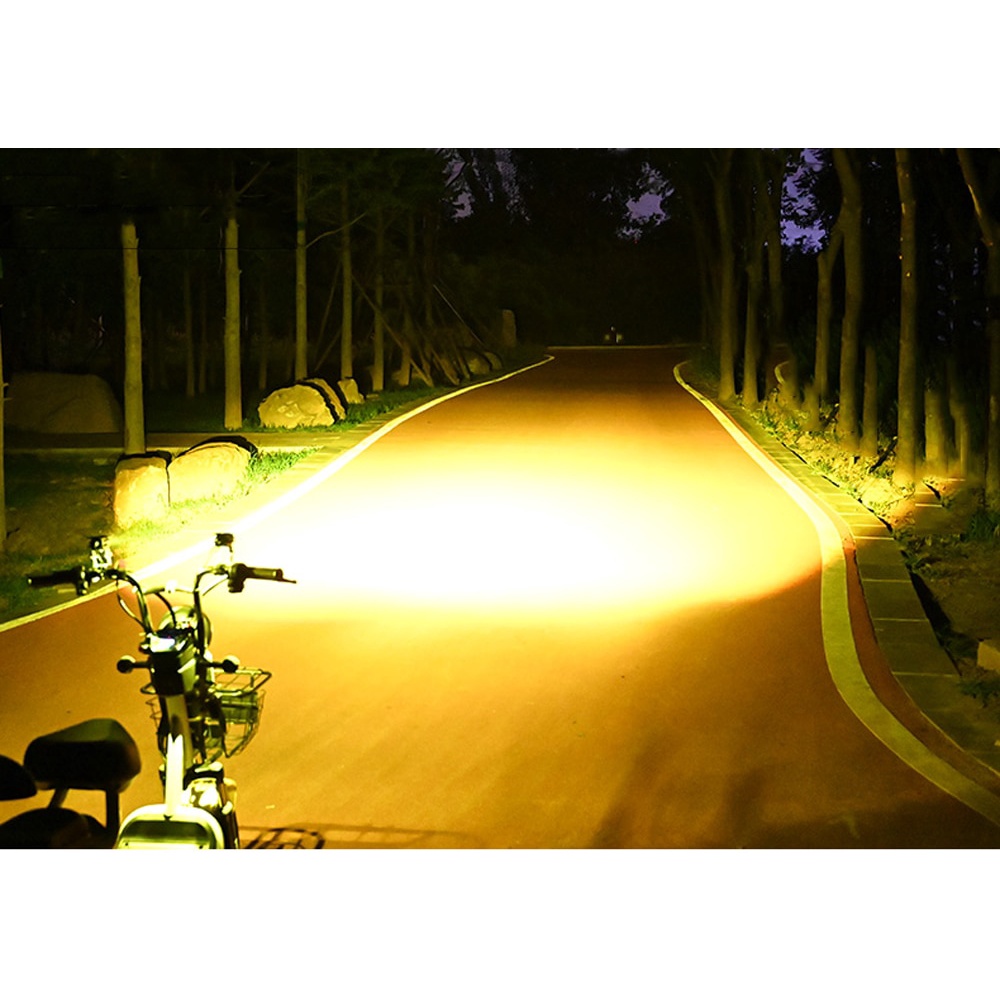 2pcs Motorcycle 2 color Car Dual Fisheye Lens LED Light LED Headlight ...