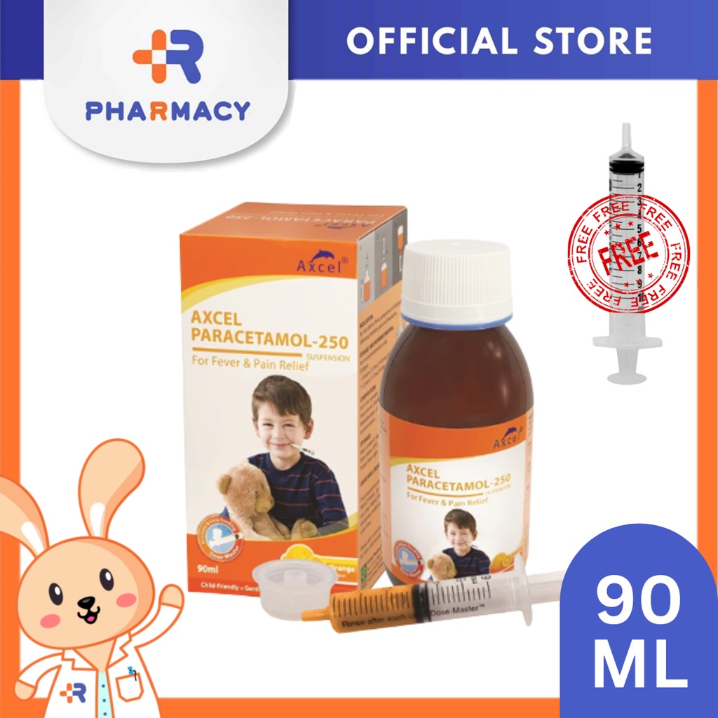 R Pharmacy | Axcel Paracetamol 250MG/5ML Suspension 90ML | Shopee Malaysia