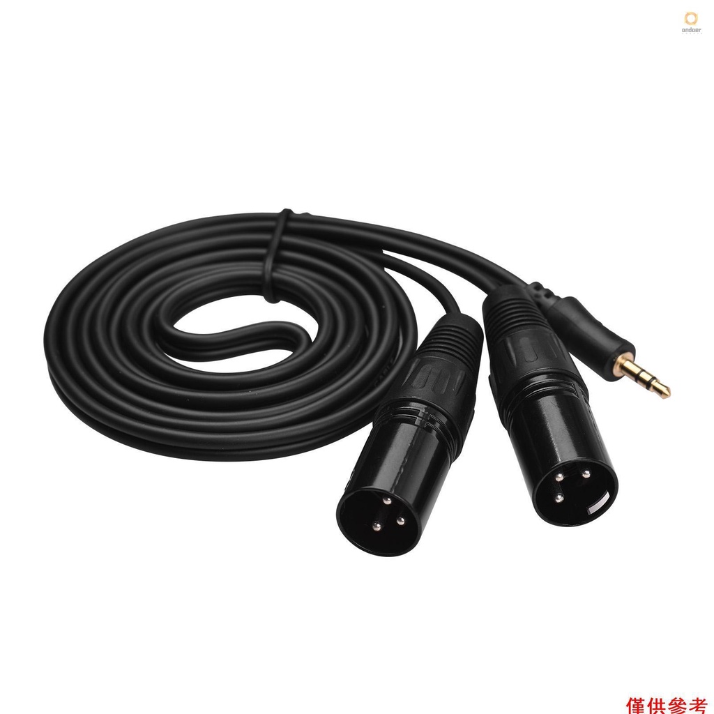 3.5mm to Dual XLR Cable Male 1/8 Inch to 3Core Double XLR Audio Cable