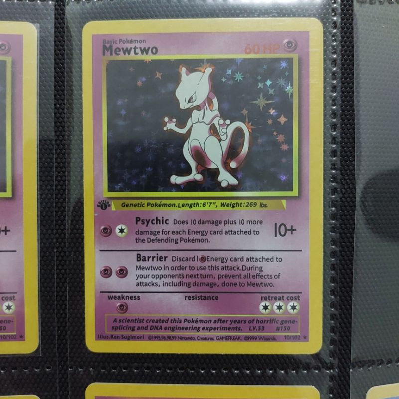 dragon ball super card game distributors Mewtwo Base set 2 101 MOD PLAY POKEMON – 3-Bit Games main image 0