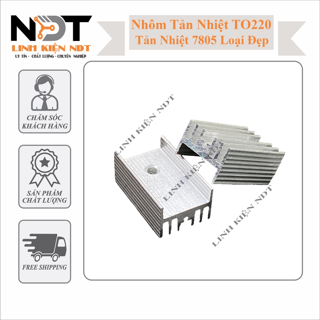 Aluminum Radiator 7805 TO220 (Beautiful Type) NDT Components | Shopee ...