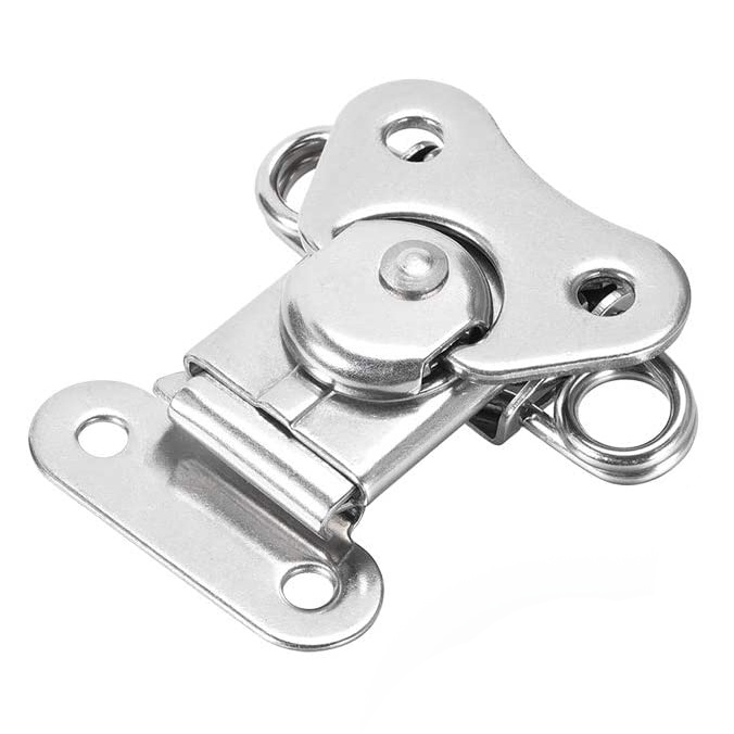 304 Stainless Steel Spring Loaded Butterfly Twist Latch Keeper Toggle