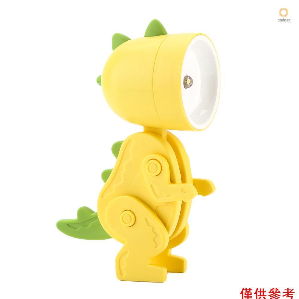 6 PCS Mini Cute Night Light, Creative Cartoon Dinosaur LED Desk Lamp With Phone Holder, Foldable Eye-Caring Study Lamp For Home Office