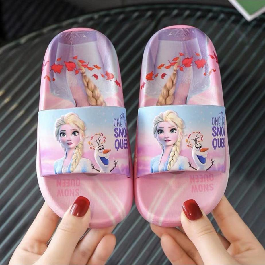 Kids Slipper Flip Flop Elsa Princess Slippers Baby Girls Frozen Shoes