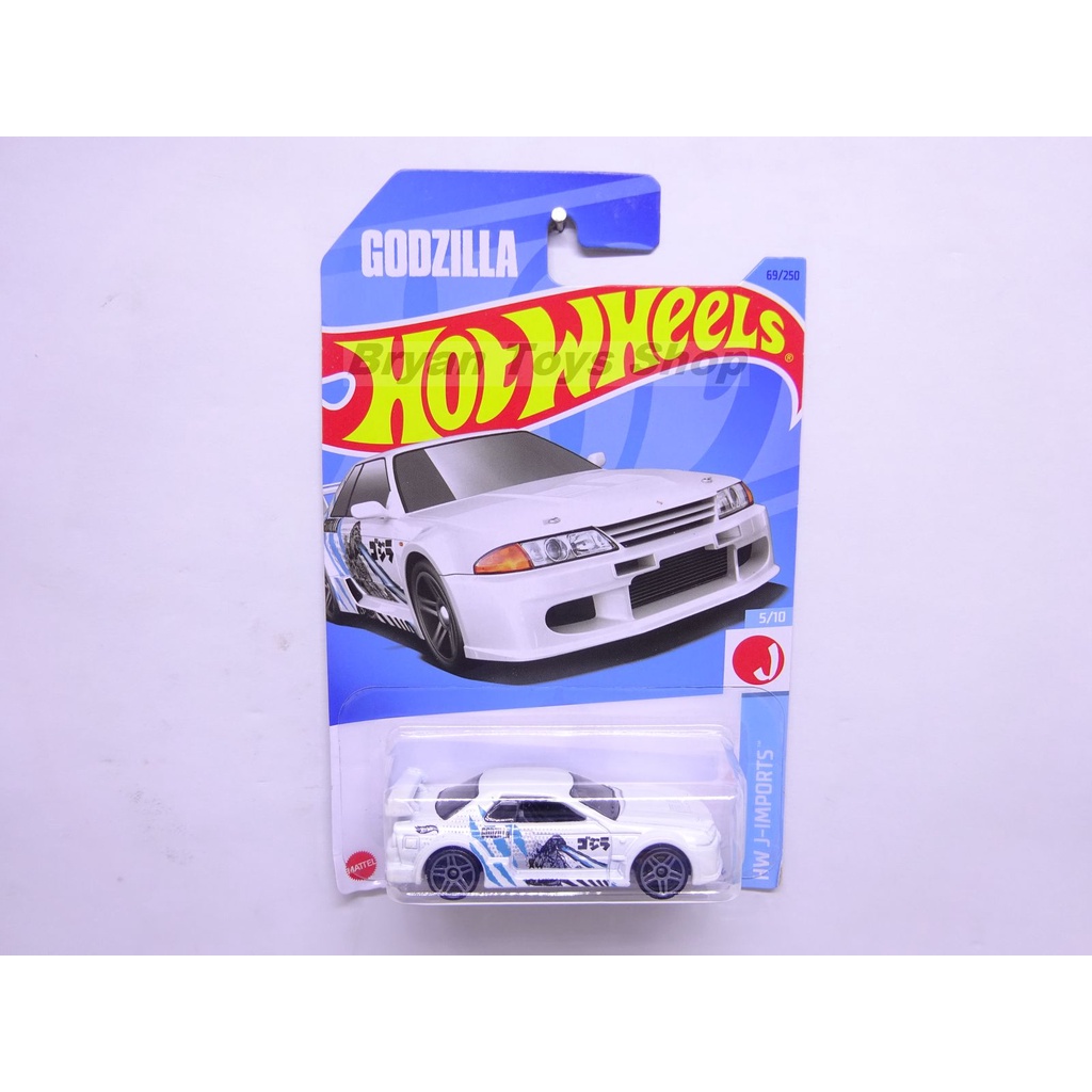 Nissan Skyline GT-R R32 White Godzilla Hot Wheels Card | Shopee Malaysia