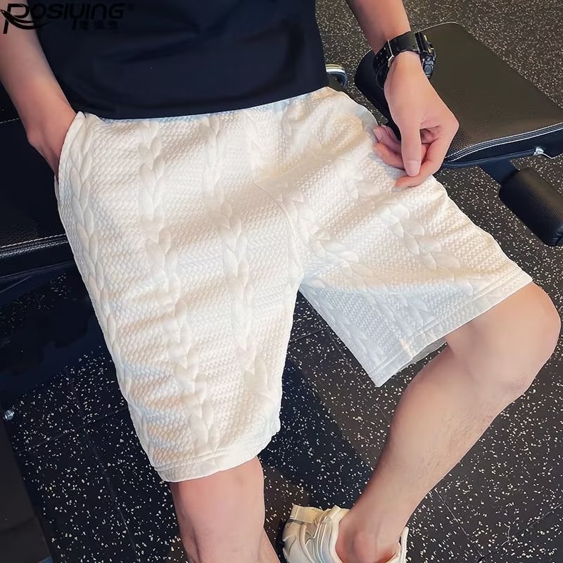 Summer Waffle white Short pants INS Trend pant Men's Shorts Casual