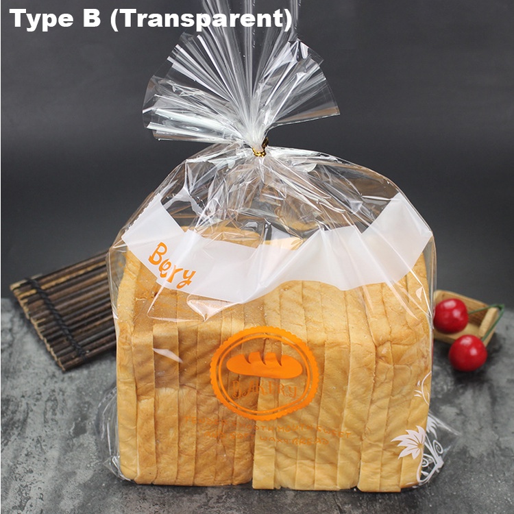 [Malaysia Ready Stock] 450G Toast&Bread OPP Transparent Packaging Bag