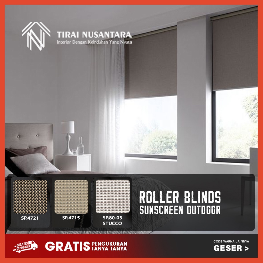 Matahari Specialist Kreyoutdoor Roller Blind Solar Screenoutdoor Sunscreen 100 Sun Block 3661