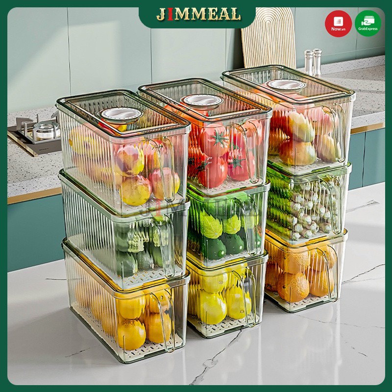 Refrigerator Food Containers, With Drainage Trays And Easy-To-Remember ...